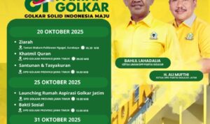 Semarak HUT ke-61 Partai Golkar Jawa Timur, Wujudkan Golkar Solid Indonesia Maju